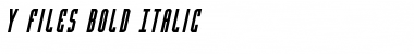 Download Y-Files Bold Italic Font Download Y-Files Bold Italic Font