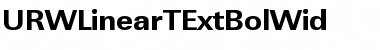 Download URWLinearTExtBolWid Font Download URWLinearTExtBolWid Font
