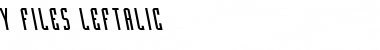 Download Y-Files Leftalic Font Download Y-Files Leftalic Font