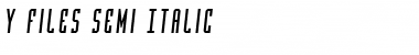 Download Y-Files Semi-Italic Font Download Y-Files Semi-Italic Font