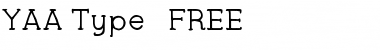 Download YAA Type FREE Font Download YAA Type FREE Font