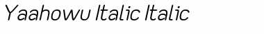Download Yaahowu Italic Font Download Yaahowu Italic Font