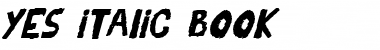 Download YES_italic Font Download YES_italic Font