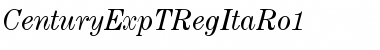Download CenturyExpTRegItaRo1 Font Download CenturyExpTRegItaRo1 Font