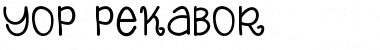 Download Yop_Pekabor Font Download Yop_Pekabor Font