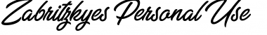 Download Zabritzkyes Personal Use Font Download Zabritzkyes Personal Use Font