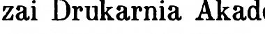 Download zai Drukarnia Akademii Krakowskiej 1674 Font Download zai Drukarnia Akademii Krakowskiej 1674 Font