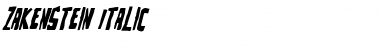 Download Zakenstein Italic Font Download Zakenstein Italic Font