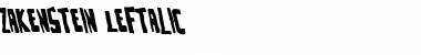 Download Zakenstein Leftalic Font Download Zakenstein Leftalic Font