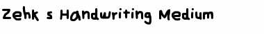 Download Zehk's Handwriting Font Download Zehk's Handwriting Font