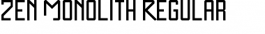 Download Zen Monolith Font Download Zen Monolith Font