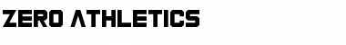 Download Zero Athletics Font Download Zero Athletics Font