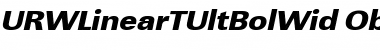Download URWLinearTUltBolWid Font Download URWLinearTUltBolWid Font