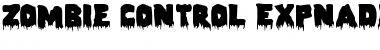 Download Zombie Control Expnaded Font Download Zombie Control Expnaded Font