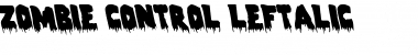 Download Zombie Control Leftalic Font Download Zombie Control Leftalic Font