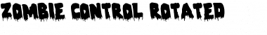 Download Zombie Control Rotated Font Download Zombie Control Rotated Font