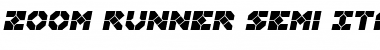 Download Zoom Runner Semi-Italic Font Download Zoom Runner Semi-Italic Font