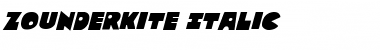 Download Zounderkite Italic Font Download Zounderkite Italic Font