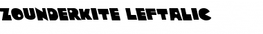 Download Zounderkite Leftalic Font Download Zounderkite Leftalic Font