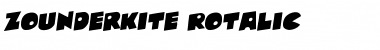 Download Zounderkite Rotalic Font Download Zounderkite Rotalic Font