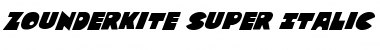 Download Zounderkite Super-Italic Font Download Zounderkite Super-Italic Font