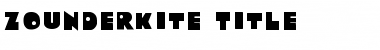 Download Zounderkite Title Font Download Zounderkite Title Font