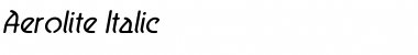 Download Aerolite Italic Font Download Aerolite Italic Font