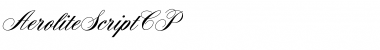 Download AeroliteScriptCP Font Download AeroliteScriptCP Font