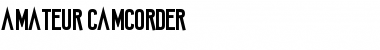 Download Amateur Camcorder Font Download Amateur Camcorder Font