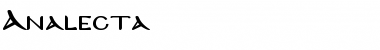 Download Analecta Font Download Analecta Font