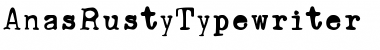 Download Ana's Rusty Typewriter Font Download Ana's Rusty Typewriter Font