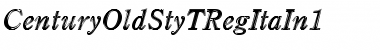 Download CenturyOldStyTRegItaIn1 Font Download CenturyOldStyTRegItaIn1 Font