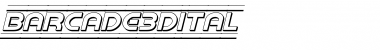 Download Barcade 3D Italic Font Download Barcade 3D Italic Font