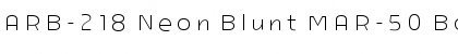 Download ARB-218 Neon Blunt MAR-50 Font Download ARB-218 Neon Blunt MAR-50 Font