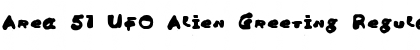 Download Area 51 UFO Alien Greeting Font Download Area 51 UFO Alien Greeting Font