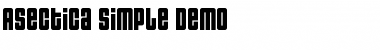 Download Asectica Simple Demo Font Download Asectica Simple Demo Font