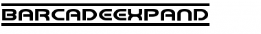 Download Barcade Expanded Font Download Barcade Expanded Font