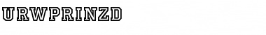 Download URWPrinzD Font Download URWPrinzD Font