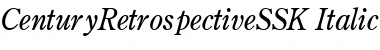 Download CenturyRetrospectiveSSK Font Download CenturyRetrospectiveSSK Font