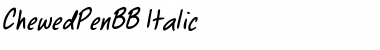 Download Chewed Pen BB Font Download Chewed Pen BB Font