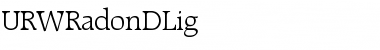 Download URWRadonDLig Font Download URWRadonDLig Font
