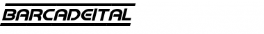 Download Barcade Italic Font Download Barcade Italic Font