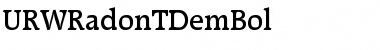 Download URWRadonTDemBol Font Download URWRadonTDemBol Font