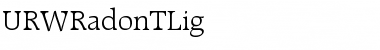 Download URWRadonTLig Font Download URWRadonTLig Font