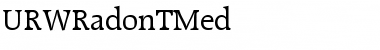 Download URWRadonTMed Font Download URWRadonTMed Font