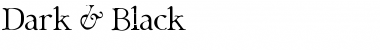Download Dark & Black Font Download Dark & Black Font