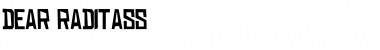 Download DEAR RADITASS Font Download DEAR RADITASS Font