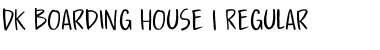 Download DK Boarding House I Font Download DK Boarding House I Font