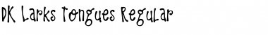 Download DK Larks Tongues Font Download DK Larks Tongues Font