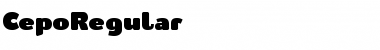 Download CepoRegular Font Download CepoRegular Font